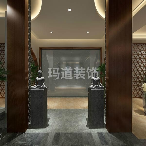 一帶一路——傳統文化與現代文明的交融之重慶南坪SPA會所裝修設計