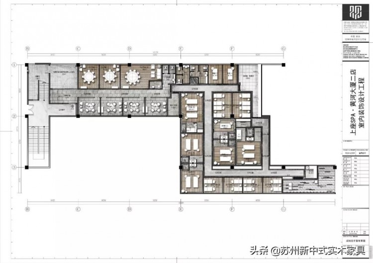 南京SPA養生館的裝修設計，極簡主義的新中式風格營造出不同的感覺