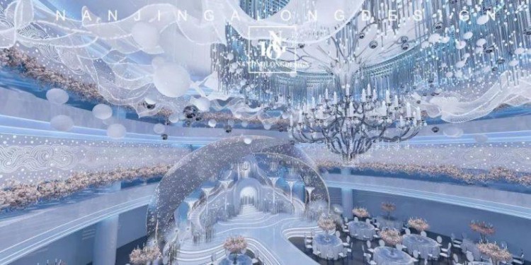 婚禮堂發布：阿龍設計！軟裝800萬淮安鼎立國際大酒店