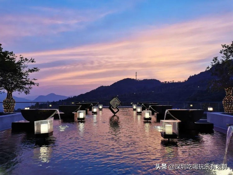 云浮象窩山山頂有個溫泉酒店漫山茶園湖泊美景去過的還想去
