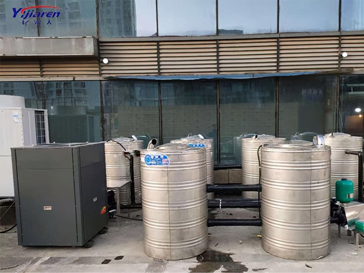 SPA館熱水系統怎么做億家人空氣能熱水器如何做到既美觀經濟