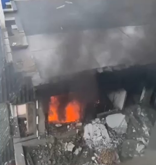 沈陽一推拿理療店發生爆燃致1人受傷多部門趕至現場處置